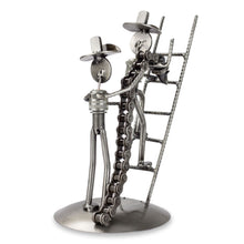 Load image into Gallery viewer, Recycled metal sculpture - Firefighters at Work | NOVICA