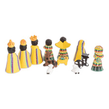 Load image into Gallery viewer, Ceramic nativity scene (Set of 12) - Christmas in San Juan | NOVICA