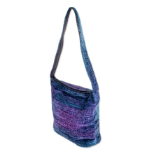 Load image into Gallery viewer, Bamboo Chenille Bag Handmade in Guatemala - Magical Moon | NOVICA