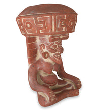 Load image into Gallery viewer, Museum Replica Mexican Archaeological Ceramic Sculpture - Totonaca God of Fire | NOVICA
