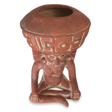Load image into Gallery viewer, Museum Replica Mexican Archaeological Ceramic Sculpture - Totonaca God of Fire | NOVICA