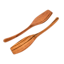 Load image into Gallery viewer, Set of 2 Handcrafted Wood Serving Utensils - Peten Cuisine | NOVICA