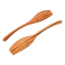 Load image into Gallery viewer, Set of 2 Handcrafted Wood Serving Utensils - Peten Cuisine | NOVICA