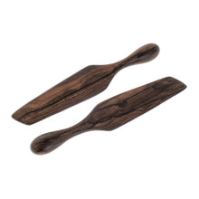 Load image into Gallery viewer, Collectible Wood Serving Utensil Kitchen Accessory (Pair) - Guatemalan Fry Up | NOVICA