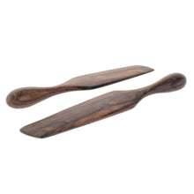 Load image into Gallery viewer, Collectible Wood Serving Utensil Kitchen Accessory (Pair) - Guatemalan Fry Up | NOVICA