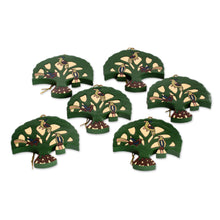 Load image into Gallery viewer, Pinewood ornaments (Set of 6) - Tree of Hope | NOVICA