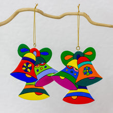 Load image into Gallery viewer, Pinewood ornaments (Set of 6) - Christmas Bells | NOVICA