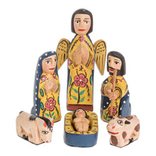 Load image into Gallery viewer, Hand Crafted Religious Wood Sculpture (Set of 9) - Faithful | NOVICA