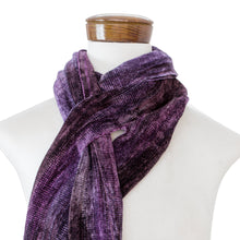 Load image into Gallery viewer, Rayon Chenille Scarf - Orchid Dreamer | NOVICA