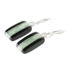 Load image into Gallery viewer, Collectible Modern Jade Dangle Earrings - Maya Legend | NOVICA
