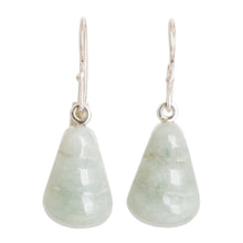 Load image into Gallery viewer, Hand Crafted Jade Dangle Earrings - Whirlwind | NOVICA