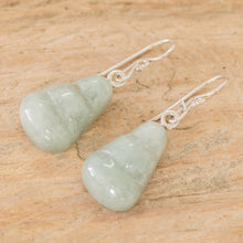 Load image into Gallery viewer, Hand Crafted Jade Dangle Earrings - Whirlwind | NOVICA