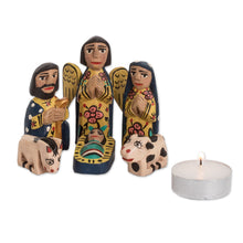 Load image into Gallery viewer, Handcrafted 9 Piece Nativity Scene Set - Rejoice | NOVICA