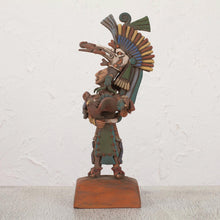 Load image into Gallery viewer, Handmade Mexican Aztec Ceramic Sculpture - Aztlan Warrior | NOVICA