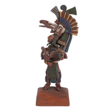 Load image into Gallery viewer, Handmade Mexican Aztec Ceramic Sculpture - Aztlan Warrior | NOVICA