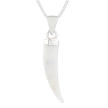 Load image into Gallery viewer, Men's Artisan Crafted Sterling Silver Pendant Jade Necklace - Invincible | NOVICA