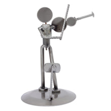 Load image into Gallery viewer, Auto part sculpture - Rustic Violinist | NOVICA