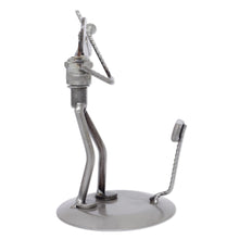 Load image into Gallery viewer, Auto part sculpture - Rustic Violinist | NOVICA