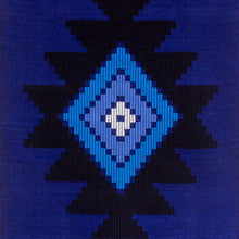Load image into Gallery viewer, Cotton table runner - Blue Totonicapan Sun | NOVICA