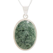 Load image into Gallery viewer, Jade pendant necklace - Green Mystique | NOVICA