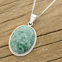 Load image into Gallery viewer, Jade pendant necklace - Green Mystique | NOVICA