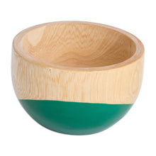 Load image into Gallery viewer, Dip Painted Hand Carved Wood Bowl (Small) - Spicy Green | NOVICA