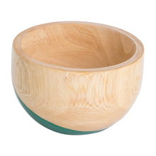 Load image into Gallery viewer, Dip Painted Hand Carved Wood Bowl (Small) - Spicy Green | NOVICA
