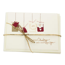 Load image into Gallery viewer, Handcrafted Christmas Greeting Cards Envelopes (set of 4) - Big Wish | NOVICA