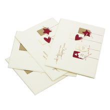 Load image into Gallery viewer, Handcrafted Christmas Greeting Cards Envelopes (set of 4) - Big Wish | NOVICA
