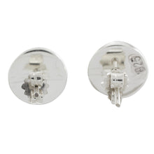 Load image into Gallery viewer, Dark Green Jade Earrings Sterling Silver Artisan Jewelry - Harmonious Peace | NOVICA