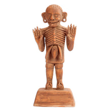 Load image into Gallery viewer, Mexico Day of the Dead Ceramic Sculpture - Aztec God of Death | NOVICA