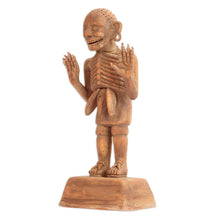 Load image into Gallery viewer, Mexico Day of the Dead Ceramic Sculpture - Aztec God of Death | NOVICA