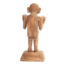 Load image into Gallery viewer, Mexico Day of the Dead Ceramic Sculpture - Aztec God of Death | NOVICA