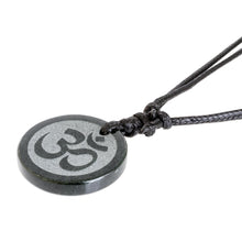 Load image into Gallery viewer, Maya Jade Om Necklace Artisan Crafted Jewelry - Meditation | NOVICA