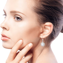 Load image into Gallery viewer, Guatemalan Hand Crafted Lilac Jade Dangle Earrings - Lilac Dahlias | NOVICA
