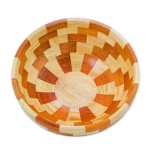 Load image into Gallery viewer, Artisan Crafted Natural Mahogany Palo Blanco Wood Bowl - Stairway of Nature | NOVICA
