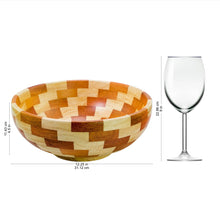 Load image into Gallery viewer, Artisan Crafted Natural Mahogany Palo Blanco Wood Bowl - Stairway of Nature | NOVICA