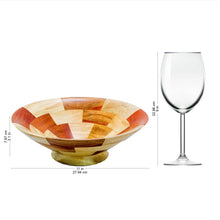 Load image into Gallery viewer, Mahogany and Palo Blanco Wood Fruit Bowl Crafted by Hand - Stairway of Nature | NOVICA