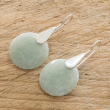 Load image into Gallery viewer, Fair Trade Silver 925 and Green Jade Handcrafted Earrings - Otomi Forest Princess | NOVICA