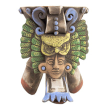 Load image into Gallery viewer, Mexican Archaeology Inspired Ceramic Owl Incense Holder - Owl Omen | NOVICA