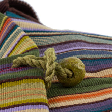 Load image into Gallery viewer, 100% Cotton Handwoven Colorful Striped Tote Handbag - Earth and Sky | NOVICA