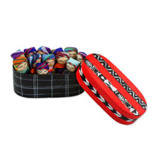 Load image into Gallery viewer, Twelve Cotton Worry Dolls with a Pinewood Box from Guatemala - Country Beauties | NOVICA