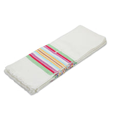 Load image into Gallery viewer, Striped Multicolor 100% Cotton Dishtowels (Set of 3) - Celebration | NOVICA