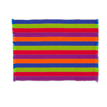 Load image into Gallery viewer, Six Multicolored Striped Cotton Placemats and Napkins - Harvest Trails | NOVICA