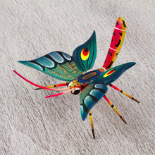 Load image into Gallery viewer, Hand-Painted Wood Alebrije Butterfly Sculpture from Mexico - Holy Butterfly | NOVICA