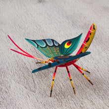 Load image into Gallery viewer, Hand-Painted Wood Alebrije Butterfly Sculpture from Mexico - Holy Butterfly | NOVICA