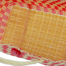 Load image into Gallery viewer, Handwoven Tote in Strawberry Red and Cornsilk - Delightful Day in Strawberry | NOVICA