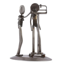 Load image into Gallery viewer, Rustic Recycled Auto Part Sculpture of a Nutritionist - Rustic Nutritionist | NOVICA