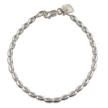 Load image into Gallery viewer, Elegant Sterling Silver Beaded Bracelet from Guatemala - Peaceful Gleam | NOVICA
