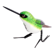 Load image into Gallery viewer, Guatemalan Handmade Mango Hummingbird Ceramic Bird Figurine - Mango Hummingbird | NOVICA